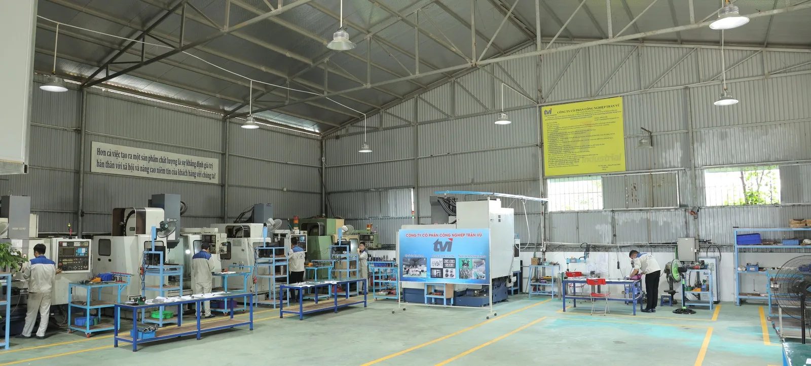 nhà xưởng công ty trần vũ, nhà xưởng sản xuất cnc tại hà nội